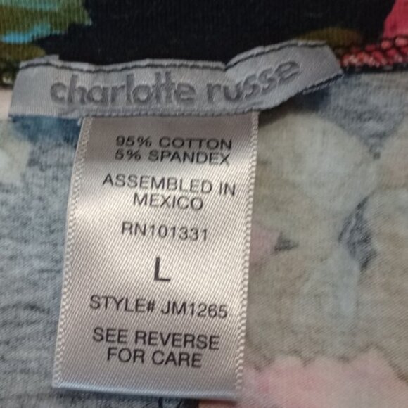 Charlotte Russe Lovely Floral Rose Pattern Skirt Women's Size L - Picture 2 of 5